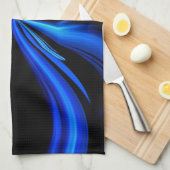 Abstrakt Fütternd Blauwal Küchentuch (Viertel Falte)