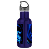 Abstrakt Fütternd Blauwal Trinkflasche (Rückseite)