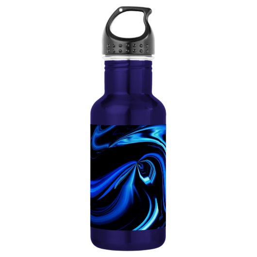 Abstrakt Fütternd Blauwal Trinkflasche (Vorderseite)