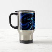 Abstrakt Fütternd Blue Whale Travel Mug Reisebecher (Links)
