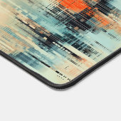 Abstrakt Futuristisches Computermuster Schreibtischunterlage (Ecke)