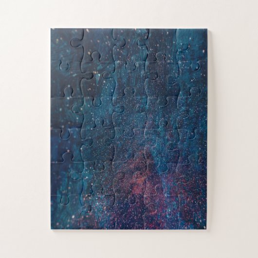 Abstrakt Galaxy Glitzer Paint Pattern Puzzle (Vertikal)