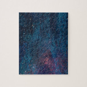 Abstrakt Galaxy Glitzer Paint Pattern Puzzle