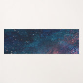 Abstrakt Galaxy Glitzer Paint Pattern Yogamatte (Vorderseite (Horizontal))