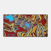 Abstrakt Gamer Einzigartiges, modernes, farbenfroh Schreibtischunterlage (Vorderseite)