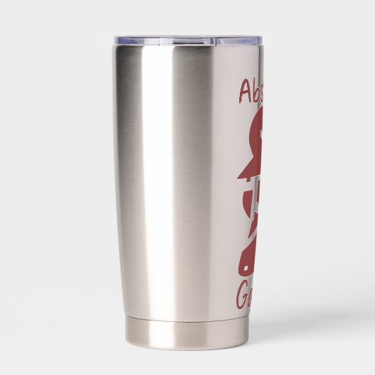 Abstrakt Gamer Fun Broken Meeple Gamer Theme Thermobecher (Vorderseite)