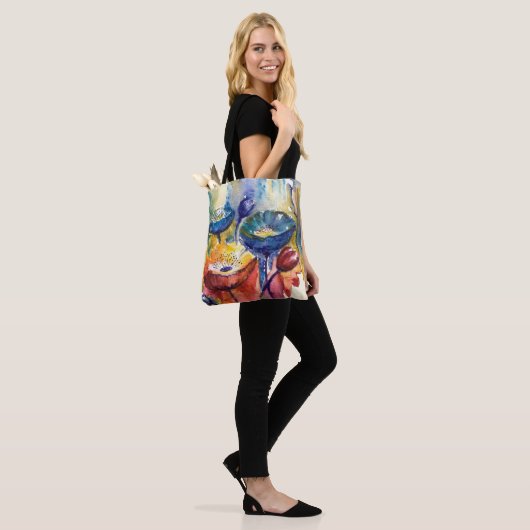 Abstrakt Garden All-Over-Print-Tasche Tasche (Am Model)