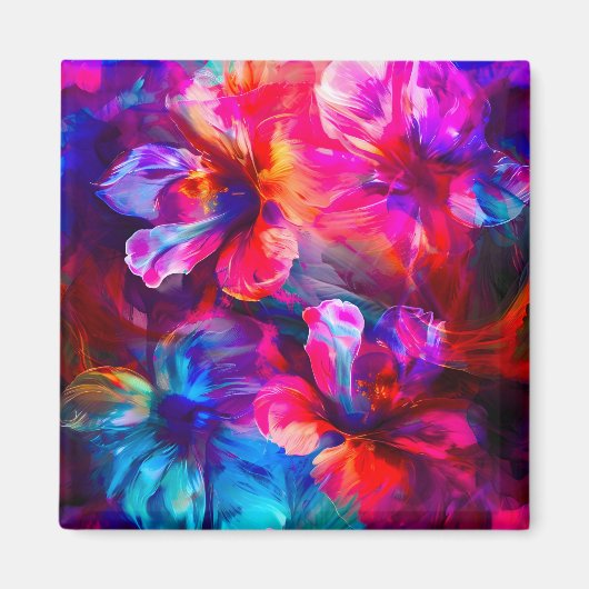 Abstrakt Garden Bloom Magnet (Vorne)