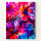 Abstrakt Garden Bloom Notizblock (Rückseite)