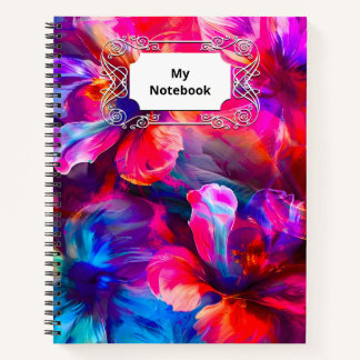 Abstrakt Garden Bloom Notizblock