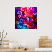 Abstrakt Garden Bloom Poster (Küche)