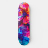 Abstrakt Garden Bloom Skateboard (Vorderseite)