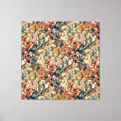 Abstrakt gearbeitete Canvas Leinwanddruck (Vorderseite)