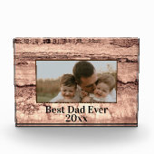 Abstrakt gebrannter Siena-Marmor-Granit personalis Fotoblock (Vorderseite)