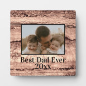 Abstrakt gebrannter Siena-Marmor-Granit personalis Fotoplatte (Vorderseite)