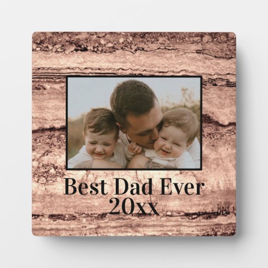 Abstrakt gebrannter Siena-Marmor-Granit personalis Fotoplatte (Vorderseite)