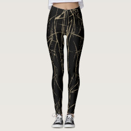 Abstrakt gebürstete Leggings von Joya Eve