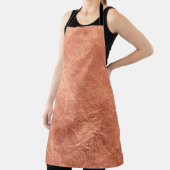 Abstrakt gebürstete metallische Kupferoberflächen. Schürze (InSitu)