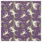 Abstrakt Gecko Cactus Ethnic Lila Pattern Stoff (Muster)