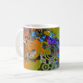 abstrakt Gecko Kaffeetasse (Vorderseite Links)