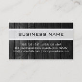 Abstrakt gefärbtes, modernes Monogramm Visitenkarte (Rückseite)