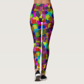 Abstrakt gefärbtes Muster Leggings (Rückseite)