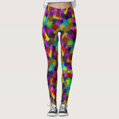 Abstrakt gefärbtes Muster Leggings (Vorderseite)
