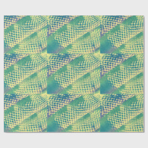 Abstrakt-Gelb-Grün-Lila-DiamantwrappingPaper Geschenkpapier