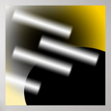 Abstrakt Gelb mit Lichtstrahlen AP0005