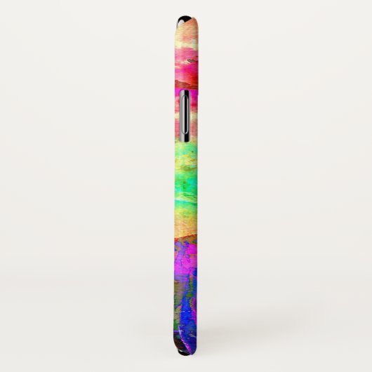 Abstrakt-gelb-rosa Aquarellmalerei Case-Mate iPhone Hülle (Hinten/Rechts)