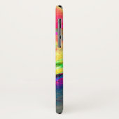 Abstrakt-gelb-rosa Aquarellmalerei Case-Mate iPhone Hülle (Hinten/Links)