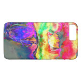 Abstrakt-gelb-rosa Aquarellmalerei Case-Mate iPhone Hülle (Rückseite (Horizontal))