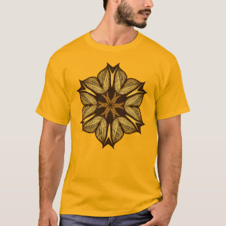 Abstrakt-Gelbe Blume T-Shirt