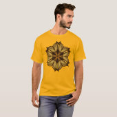 Abstrakt-Gelbe Blume T-Shirt (Vorne ganz)