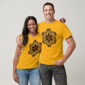 Abstrakt-Gelbe Blume T-Shirt (Unisex)