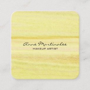 Abstrakt-Gelbe Geschäftskarte Quadratische Visitenkarte