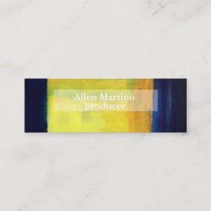 Abstrakt-gelbe grüne Visitenkarte