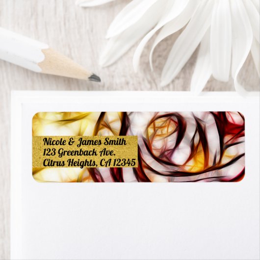 Abstrakt Gelbe Rose Kunstblumenleuchte (Insitu)