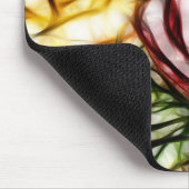 Abstrakt Gelbe Rose Kunstblumenleuchte Mousepad (Ecke)