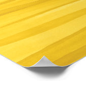 Abstrakt Gelbe Wasserfarben Linien Kunst, Dichtung Poster (Ecke)