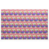 Abstrakt-gelber Blumenmohn Stoff (Fat Quarter (45,7 x 55,9 cm))