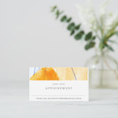 Abstrakt Gelbes blaues Wasser Visitenkarte (Stehend Vorderseite)