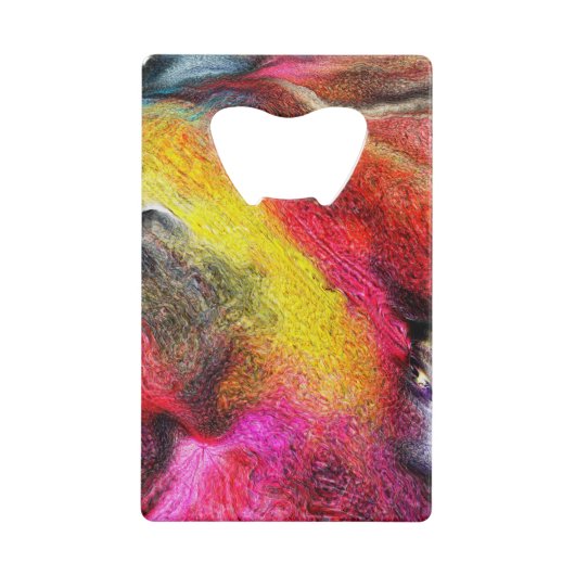 Abstrakt Geldbeutel Flaschenöffner (Vorderseite)