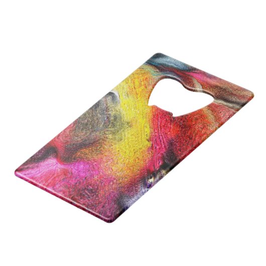 Abstrakt Geldbeutel Flaschenöffner (Rückseite Schrägansicht)