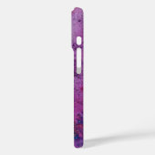 ABSTRAKT GEM MONOGRAM lila gelb Case-Mate iPhone Hülle (Rückseite / Links)