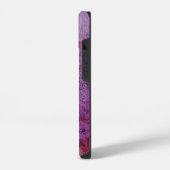 ABSTRAKT GEM MONOGRAM lila gelb iPhone Hülle (Linke Seite)