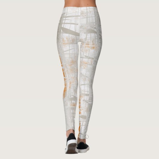 Abstrakt gemustert leggings (Rückseite)
