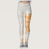 Abstrakt gemustert leggings (Vorderseite)