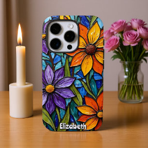 Abstrakt Geode Fluid Art Muster iPhone 16 Pro Hülle