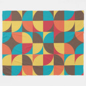 Abstrakt Geometric 110421v5 Fleecedecke (Vorderseite (Horizontal))